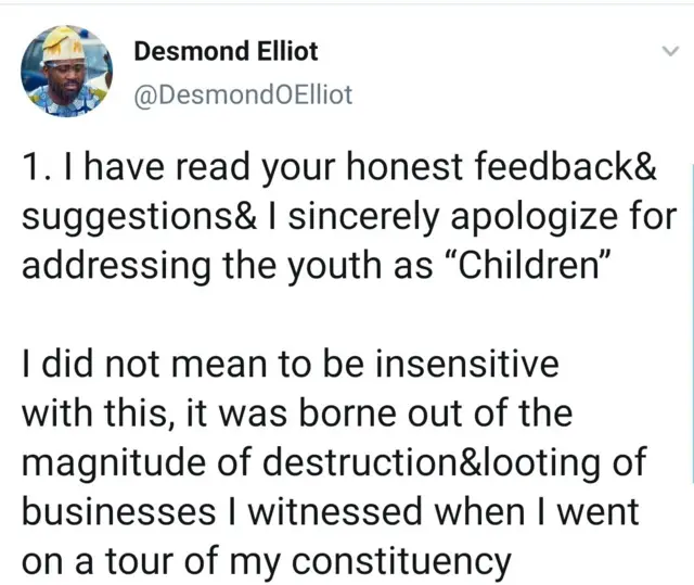 Aworan ọrọ Desmond Elliot