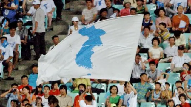 پرچم مشترک دو کره نشان‌دهنده آرمان مردمان دو کره برای پایان دادن به دهه‌ها مخاصمه است