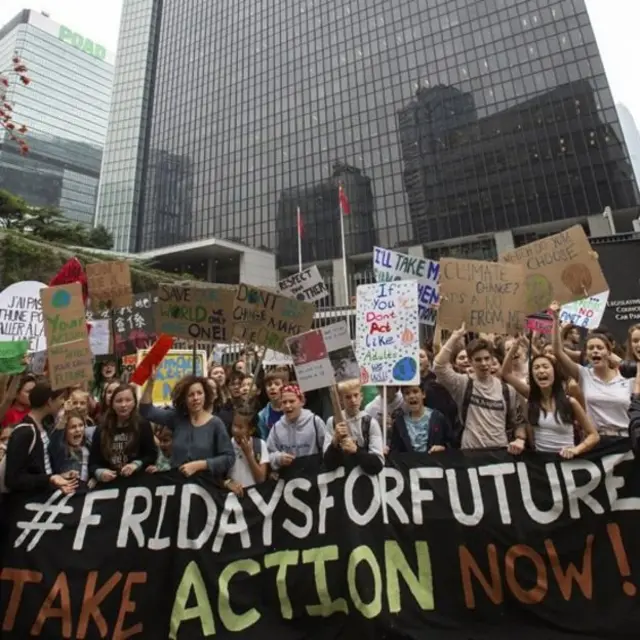 Hong Kong: Students protested outside the main government offices