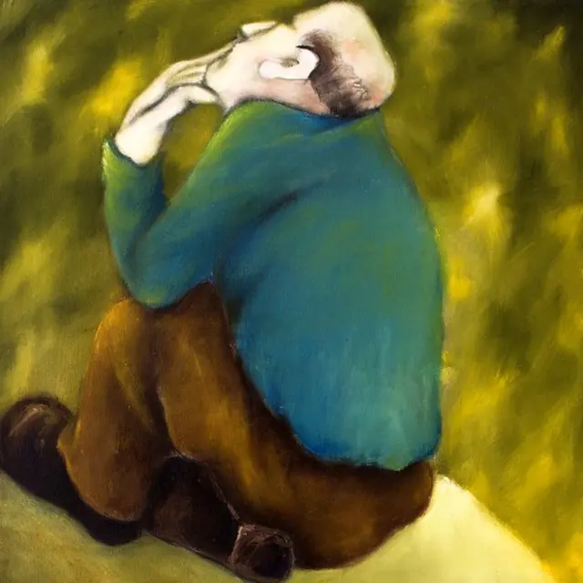 pensador de espaldas