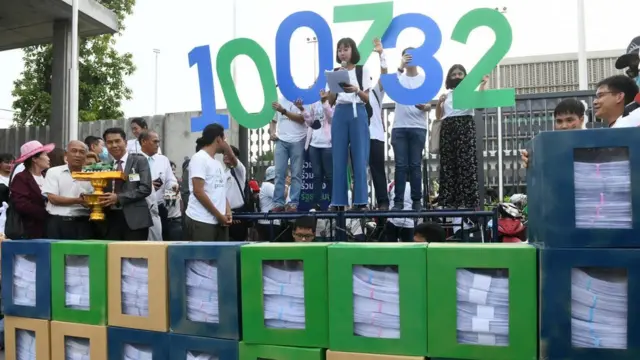 ไอลอว์นำรายชื่อประชาชนที่สนับสนุนกว่าแสนคนยื่นต่อประธานรัฐสภา