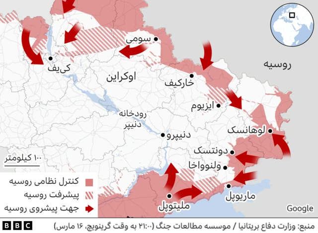 نقشه اوکراین