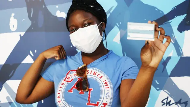 Young person vaccinated in north London