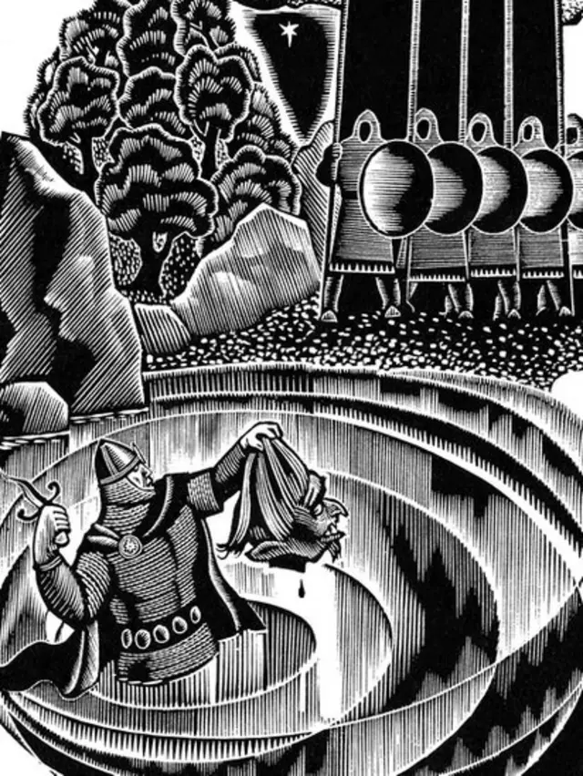 Современная иллюстрация к "Беовульфу"