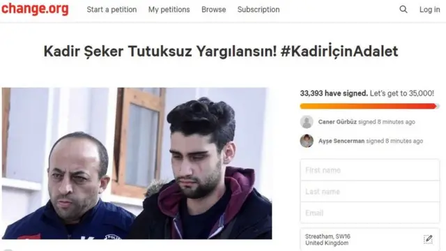 Change.org'da başlatılan imza kampanyasına saatler içinde 30 binden fazla kişi imza attı.
