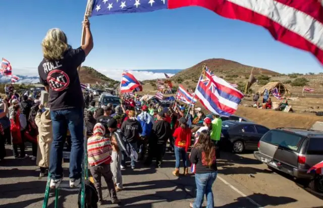 Protestas en Hawaii