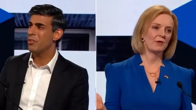 ரிஷி சுனக் மற்றும் லிஸ் டிரூஸ்