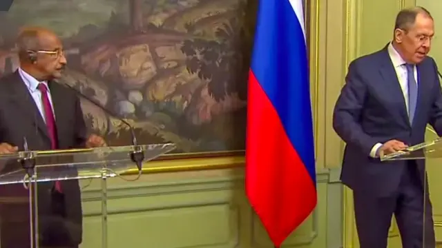 ሚኒስተር ጉዳያት ወጻኢ ኤርትራ ዑስማን ሳልሕ ምስ ሚኒስተር ጉዳያት ወጻኢ ሩስያ ሰርገይ ላቭሮቭ