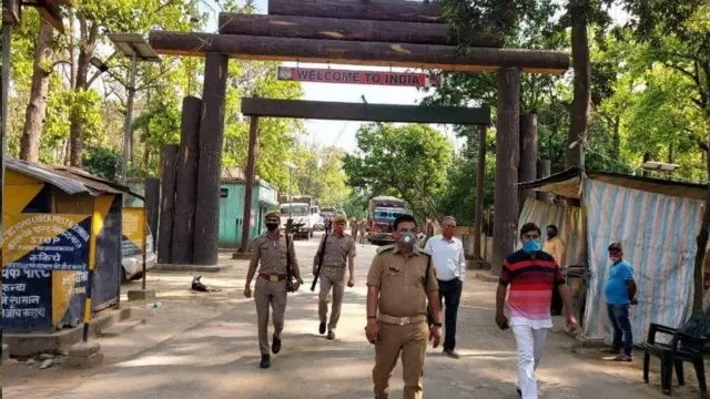 ભારત-નેપાળ સરહદની તસવીર