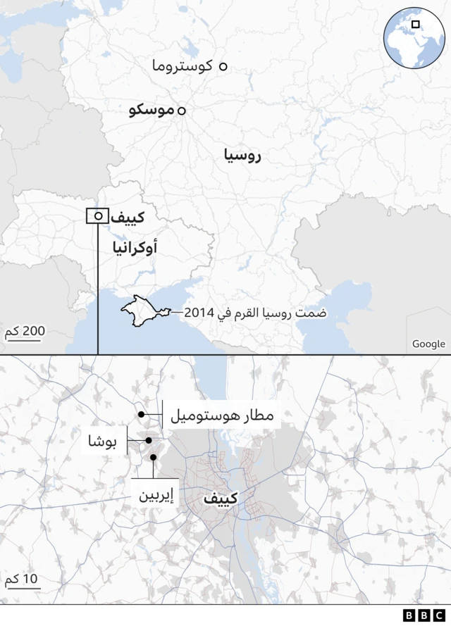 خريطة كوستروما