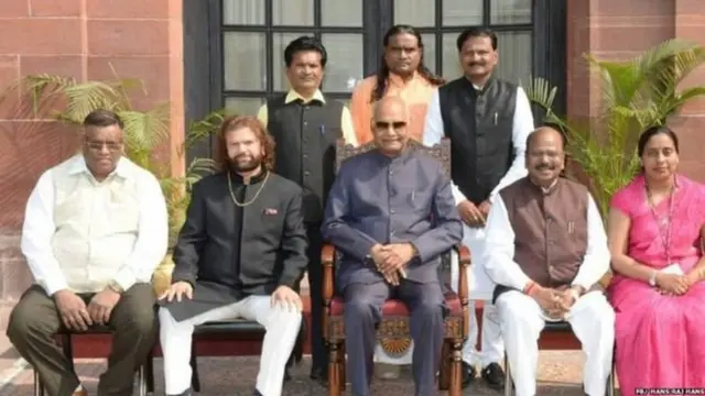 रामनाथ कोविंद के साथ हंस राज हंस