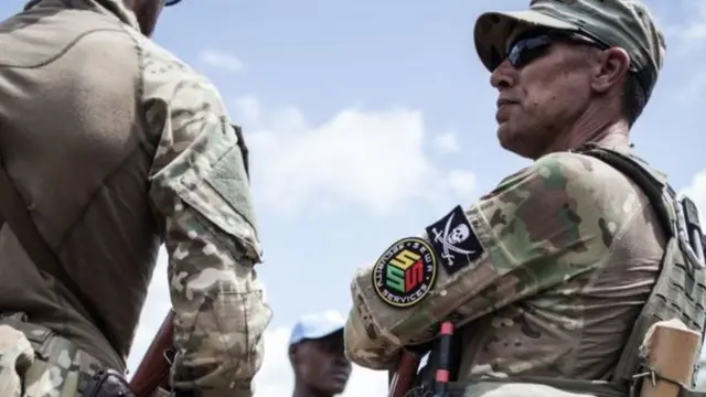 Abasirikare bigenga b'Abarusiya bagaragara muri Centrafrique bacunga umutekano