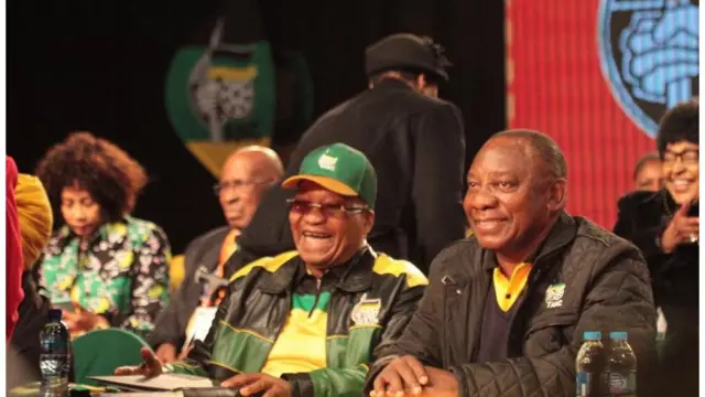 Rais Jacob Zuma na makamu wake Cyril Ramaphosa