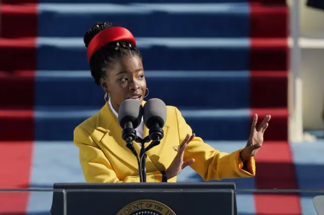 Amanda Gorman reads her poem at President Biden's inauguration