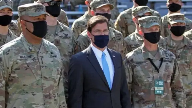 Menteri Pertahanan Mark Esper dalam pelantikan di West Point pada 10 Oktober lalu.