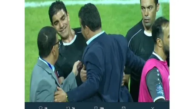 الاعتداء على حكم مباراة #الفيصلي_الترجي يشعل تويتر