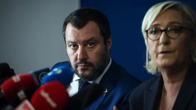 Matteo Salvini e Marine Le Pen