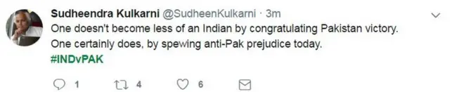 सुधींद्र कुलकर्णी का ट्वीट