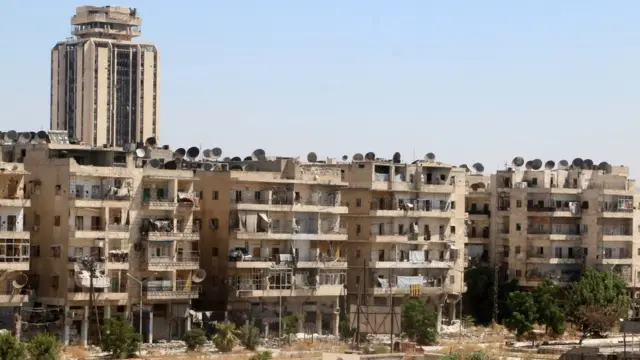 Bugün Halep'ten çekilmiş bir görüntü