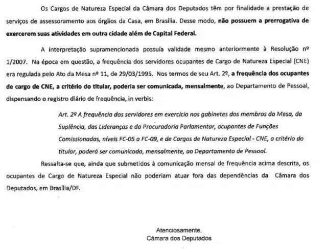 resposta da câmara sobre cargobetnacional instalareduardo bolsonaro