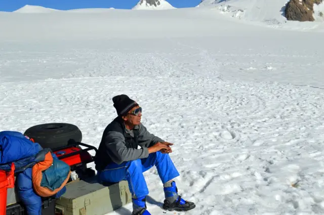 В ледниках Таджикистана