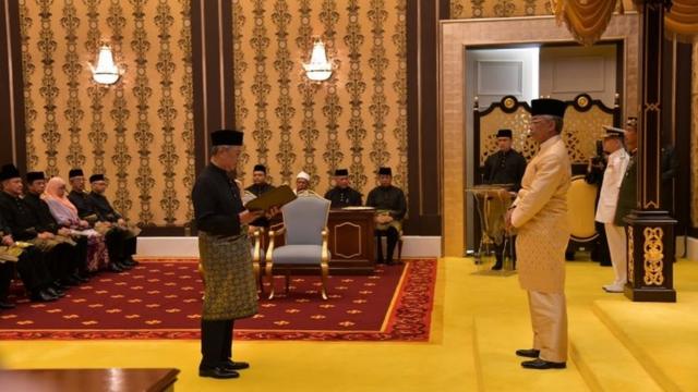 周日（3月1日），马来西亚新总理穆希丁（Muhyiddin Yassin）宣誓就职。