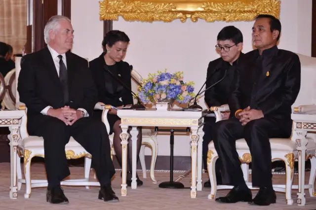 ประยุทธ์ จันทร์โอชา และเร็กซ์ ทิลเลอร์สัน