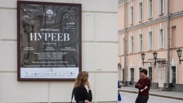 Cartaz no Bolshoi