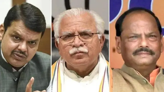 தேவேந்திர ஃபட்நாவிஸ், மனோகர் லால் கட்டர், ரகுபர் தாஸ்