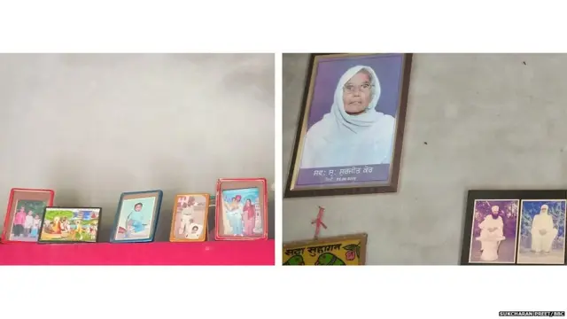 ਘਰ ਦੇ ਇੱਕ ਕਮਰੇ ਦੀਆਂ ਦੋ ਕੰਧਾ 'ਤੇ ਵੱਖ-ਵੱਖ ਤਸਵੀਰਾਂ