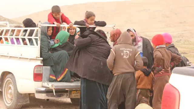 فرار سكان الموصل