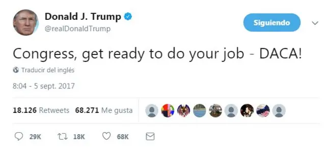 El tuit de Donald Trump