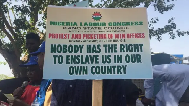 Zanga zangar nuna rashin jin dadi da kamfanin MTN