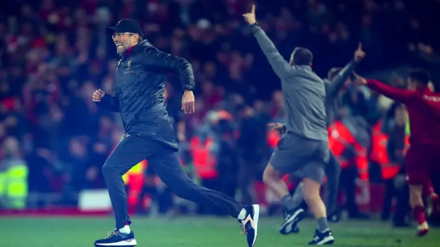 يورغان كلوب واحتفاله بالفوز