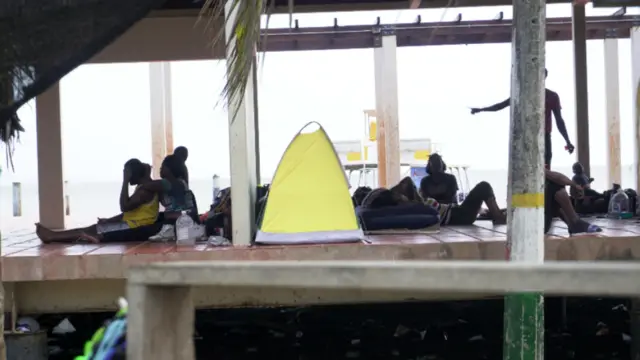 Migrantes en el Darien