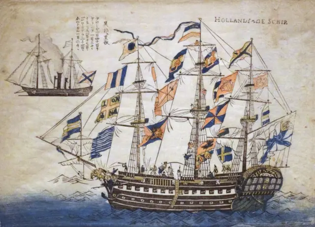 હૉલૅન્ડના જહાજનું કાષ્ઠચિત્ર (1860)