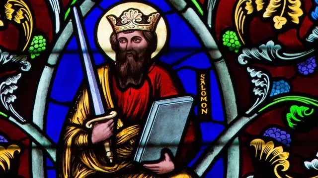 Vitral del rey Salomón