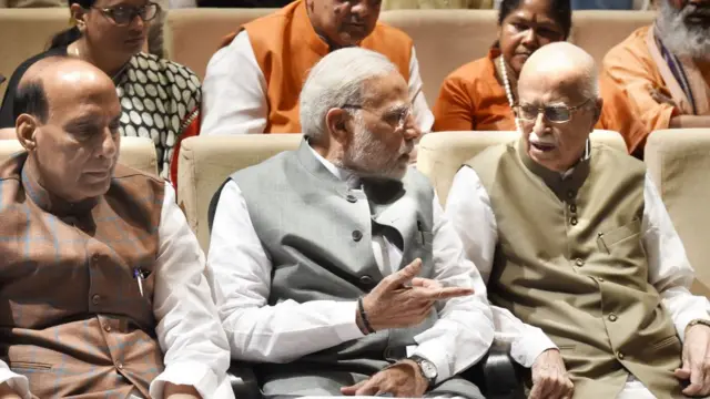 రాజ్నాథ్ సింగ్, మోదీ, అడ్వాణీ