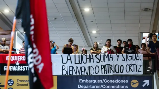Recibimiento de Patricio Ortiz Montenegro