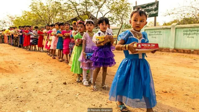 Biksu, Buddha, Myanmar
