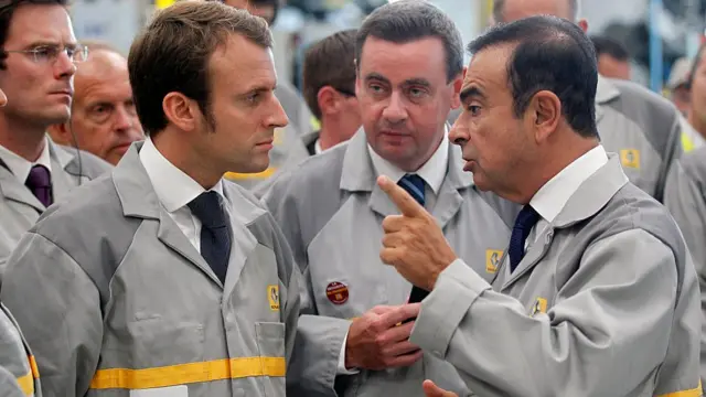 غصن وماكرون