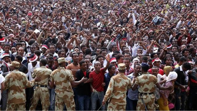حشود إثيوبية