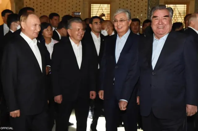 Путин ва Марказий Осиё давлатлари президентлари