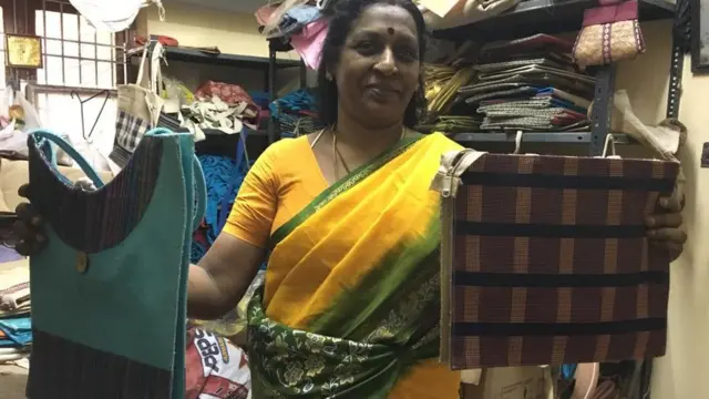 பைதயாரிப்பு நிறுவனத்தை நடத்திவரும் இந்திரா ஸ்ரீனிவாசன்