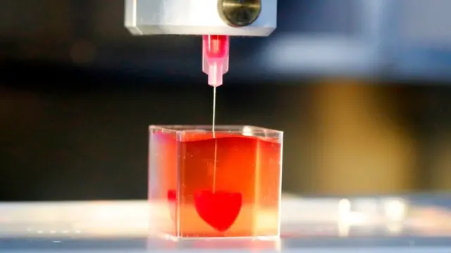 Corazón impreso 3D.