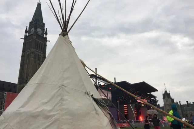 Типи - традиционное жилище канадских индейцев