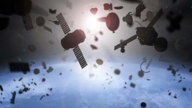 Basura en el espacio