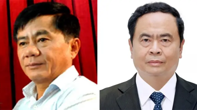 Ông Trần Cẩm Tú (Trái) và ông Trần Thanh Mẫn