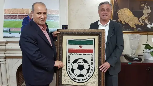 زلاتکو کرانچار و مهدی تاج، رئیس پیشین فدراسیون فوتبال ایران