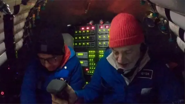 آبدوز کے اندر کا منظر